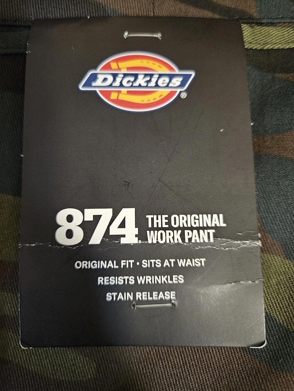 Dickies 874 Original Fit Camo Work Pants Men Size 32x34 NWT